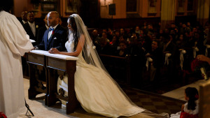 wedding ceremony christian kneeling