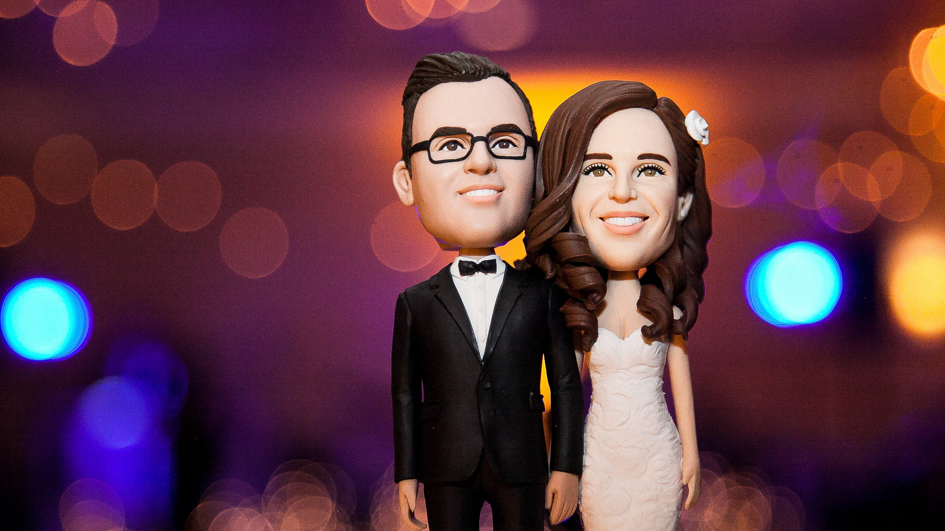 paramount country club wedding cake topper