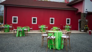 Campo Grande Acres NJ venue entry gate barn cocktail hour setup